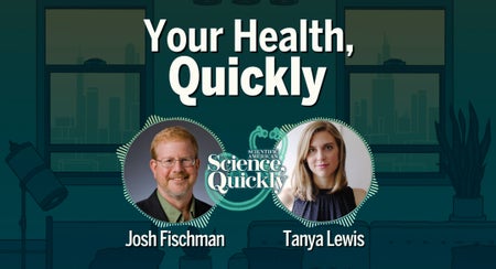 The photos of a man and woman with the words "Your Health, Quickly"