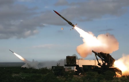 Patriot missile test